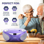 Magnavox MD6949 Portable CD Boombox Bluetooth Radio