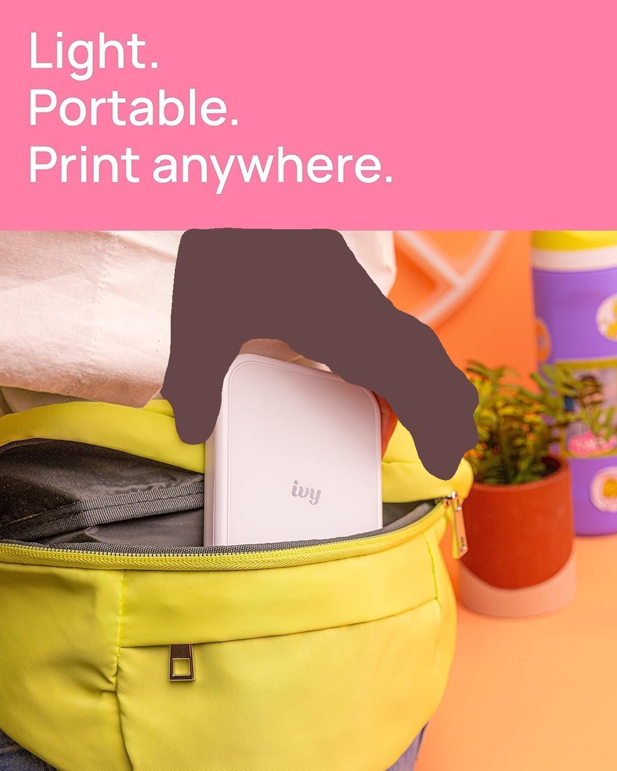 Canon ivy 2 Mini Photo Printer - Pure White Portable Printing