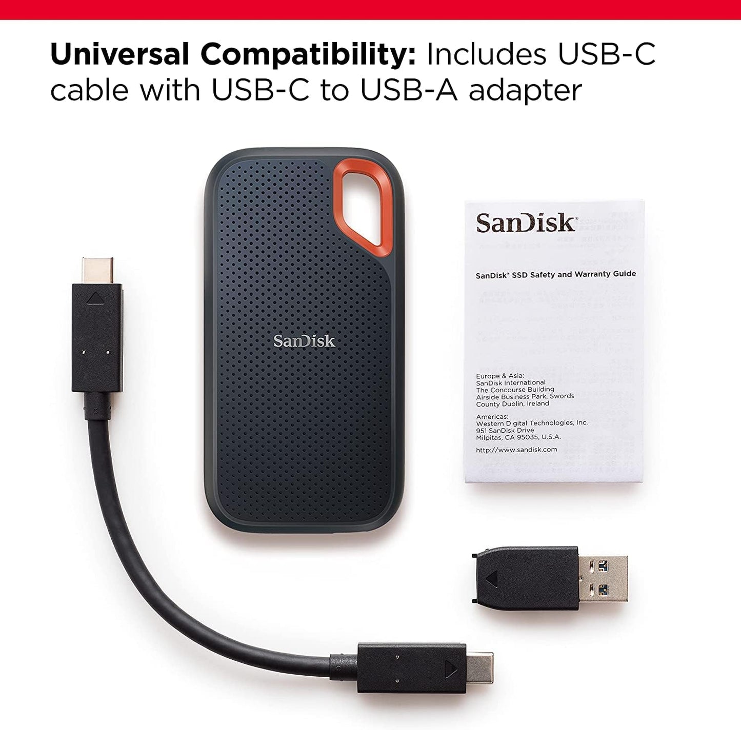 SanDisk SDSSDE61-8T00-G25 8TB Extreme Portable SSD USB-C