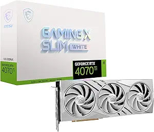 MSI GeForceRTX4070Ti GAMING X SLIM WHITE12G RTX 4070 Ti Graphics Card — main product image