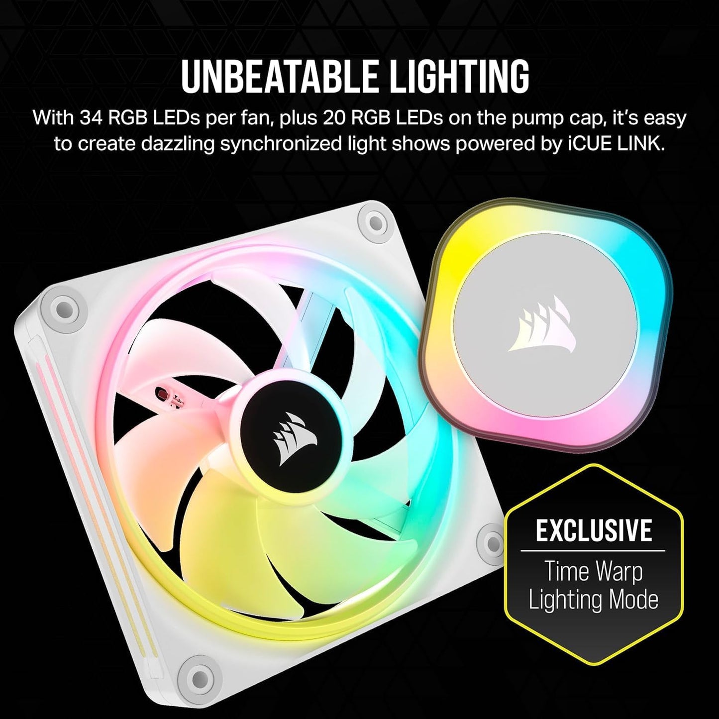 Corsair CW-9061005-WW iCUE Link H100i RGB Liquid Cooler