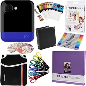 Polaroid POP Instant Camera - Blue, Gift Bundle