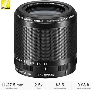 Nikon 1 NIKKOR AW 11-27.5mm Rugged Zoom Lens Renewed
