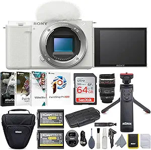 Sony Alpha ZV-E10 Mirrorless Vlog Camera Bundle