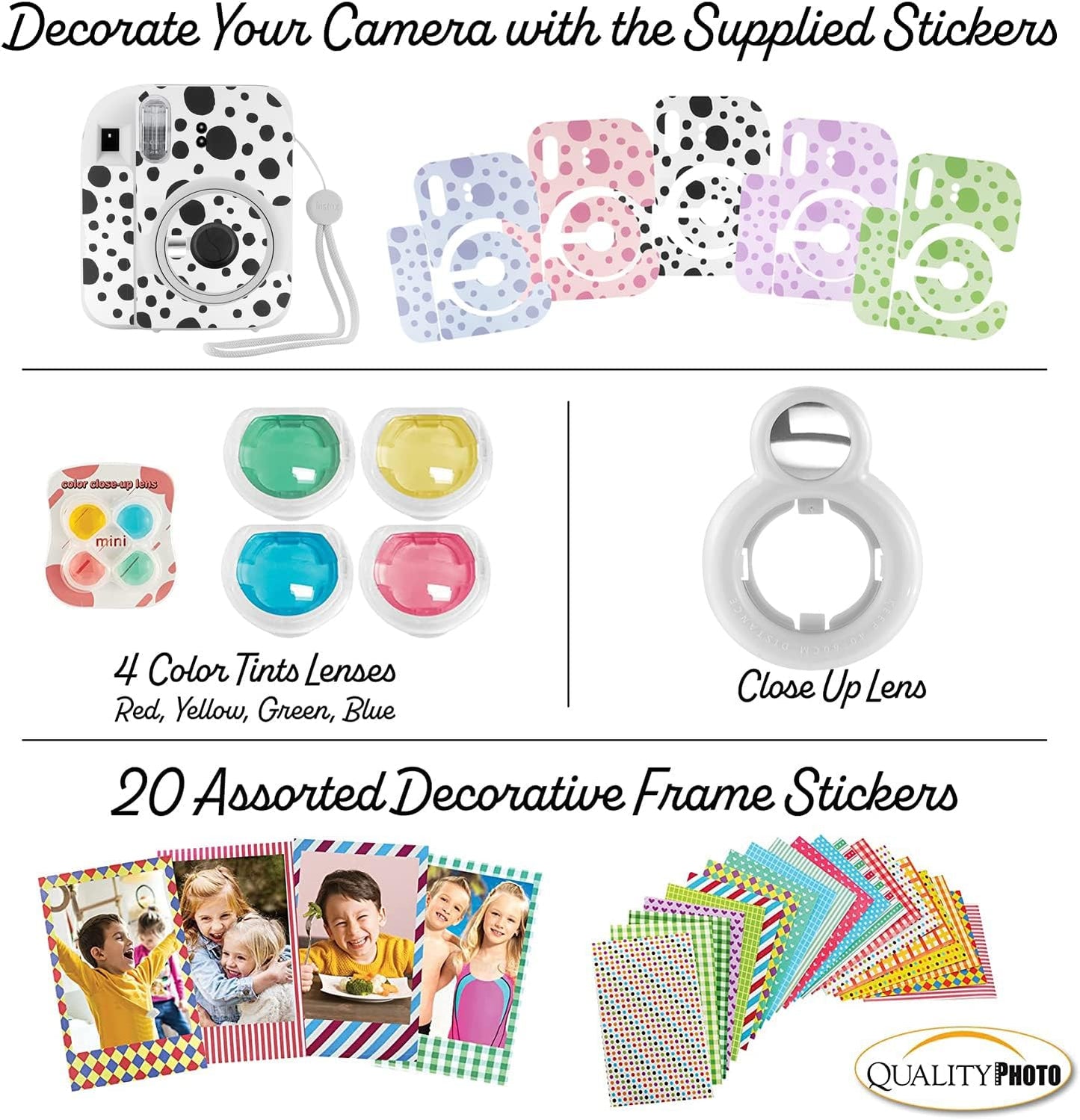 Fujifilm Mini12 Instant Camera Kit Clay White