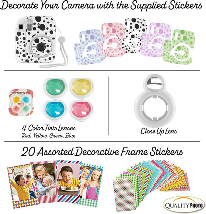 Fujifilm Mini12 Instant Camera Kit Clay White