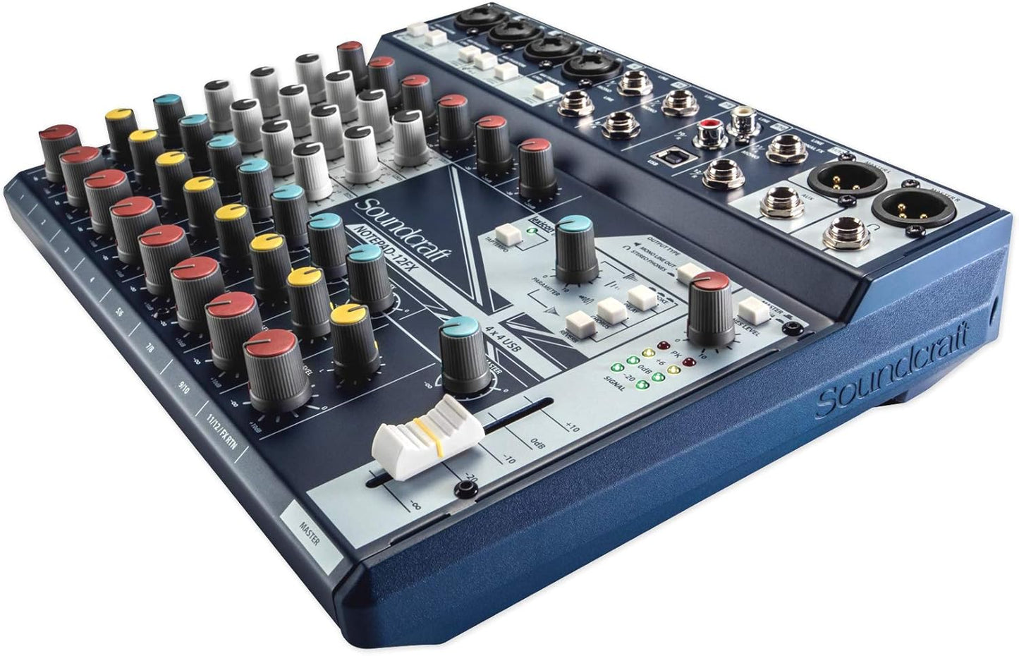 Soundcraft Notepad-12FX Mixer + Rockville Headphones Bundle