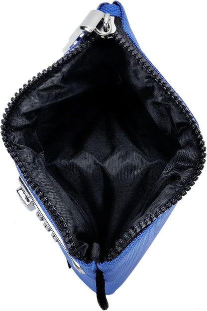 Vaultz Locking Money Bag 5x8 Inch - Blue
