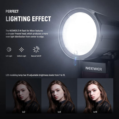 Neewer Z1-N TTL Round Head Flash Speedlite Kit