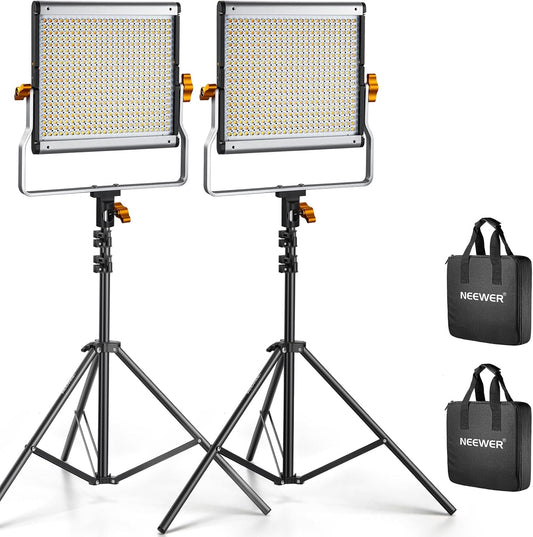 Neewer 90090644@@##1 Dimmable Bi-Color LED Video Lighting Kit