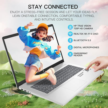 HP 17t-cn300 17.3" Touchscreen i7 Business Laptop Bundle