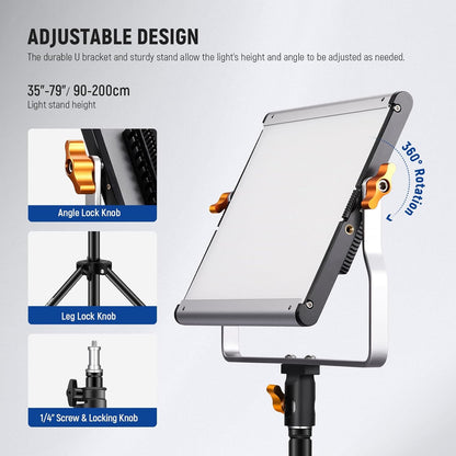 Neewer 90090644@@##1 Dimmable Bi-Color LED Video Lighting Kit