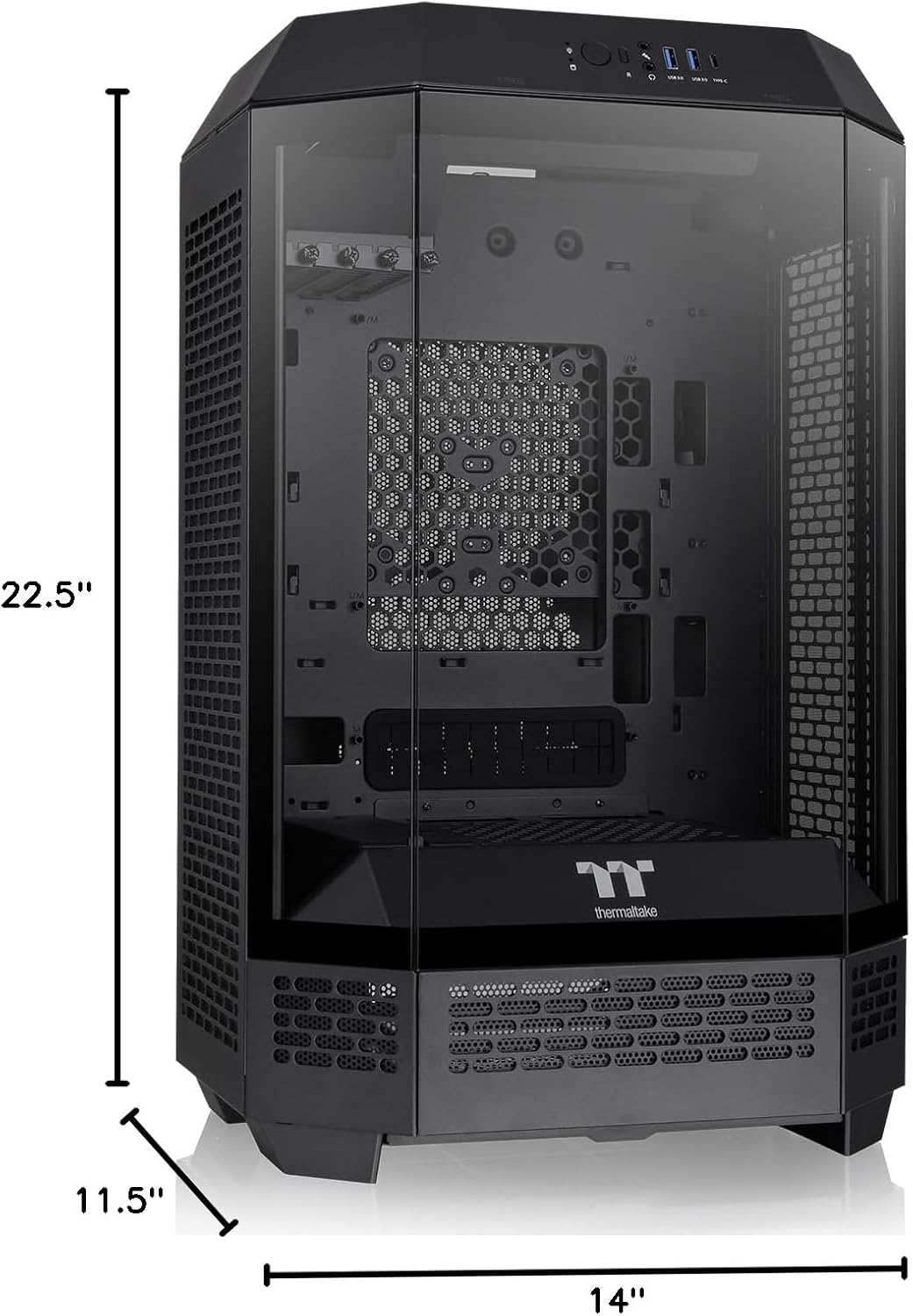 Thermaltake CA-1Y4-00S1WN-00 Tower 300 Black Micro-ATX Case