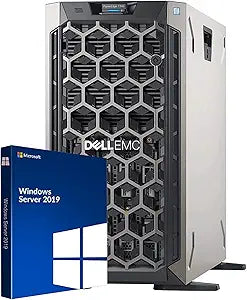 Dell ASIHLAMZ585 PowerEdge T340 Tower Server - Xeon E-2124, 32GB, 8TB, Win 2019 (Renewed)