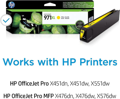 HP CN628AM 971X - High Yield Yellow Ink Cartridge - OfficeJet Pro