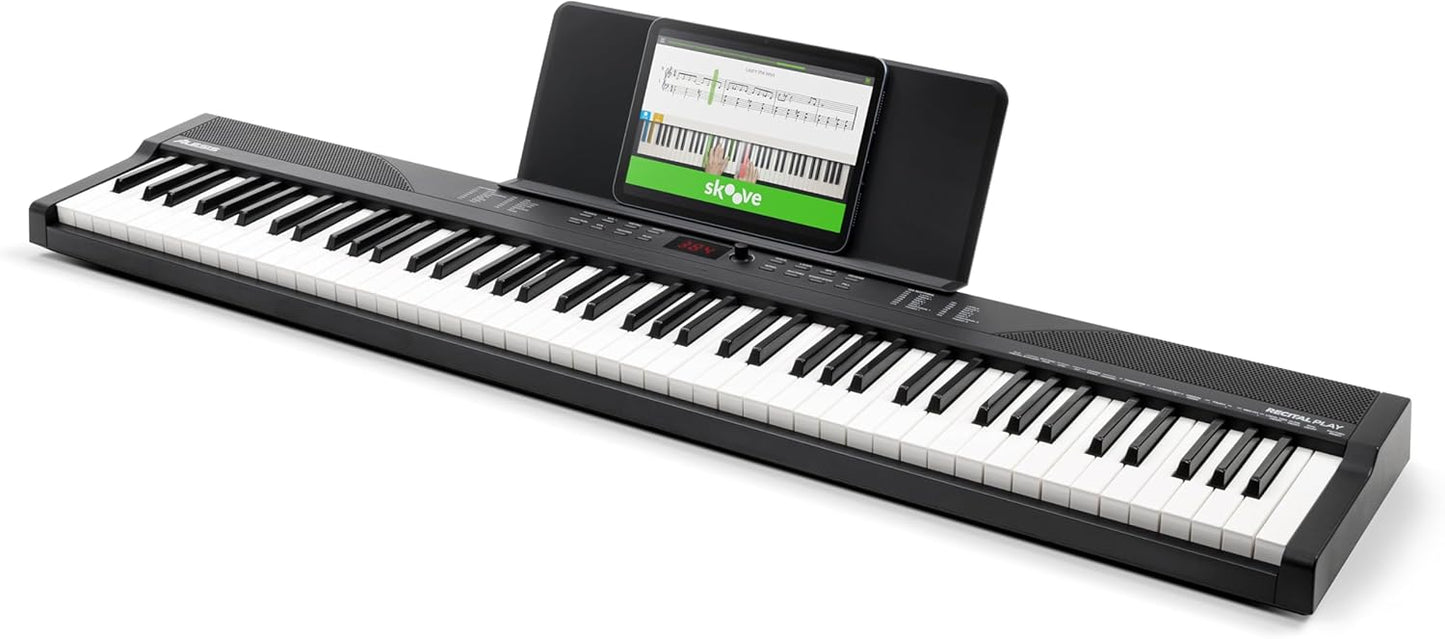 Alesis RECITAL PLAY 88-Key Digital Piano Keyboard Bundle
