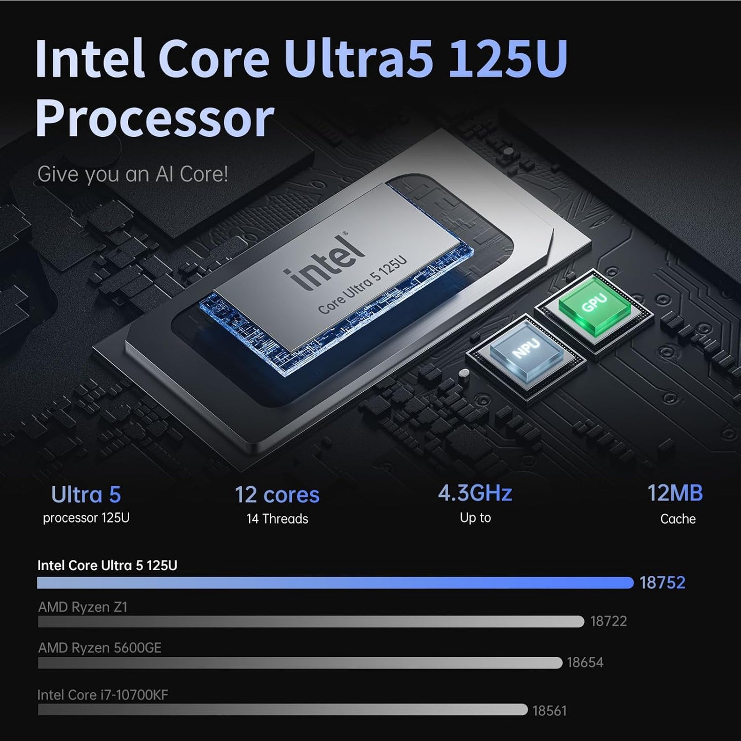 AOC MX16 AI Laptop Intel Ultra5 1TB SSD