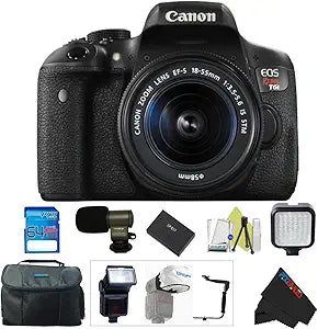 Canon CNT6I1855PPB43 EOS Rebel T6i DSLR Camera Bundle
