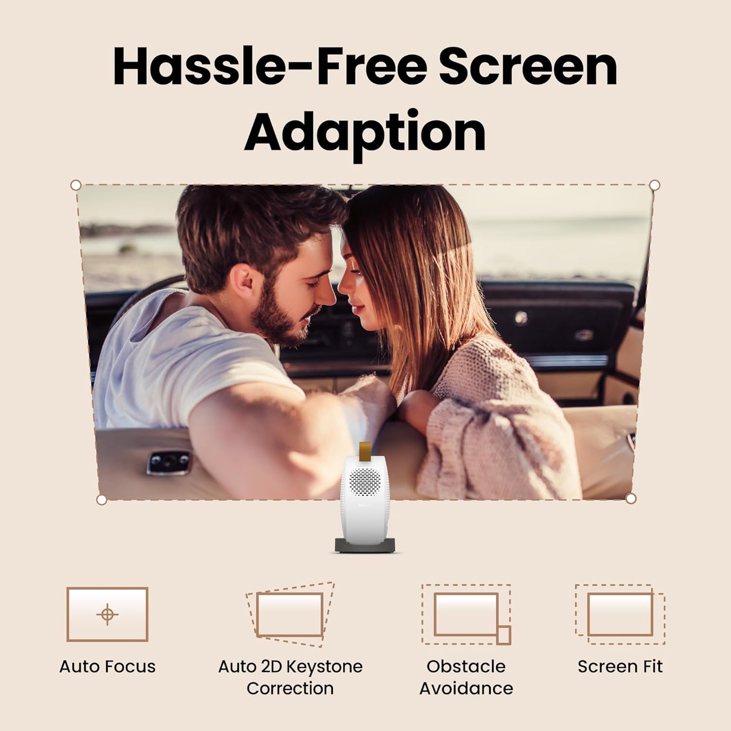 BenQ GV50 1080p Portable Laser Projector Netflix