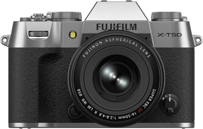 Fujifilm X-T50 Silver Camera with XF16-50mm Lens Kit