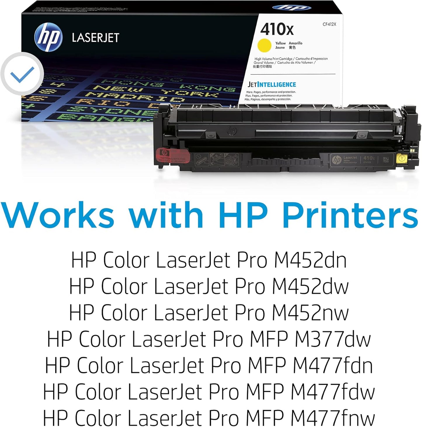 HP CF412X 410X Yellow High-Yield LaserJet Toner