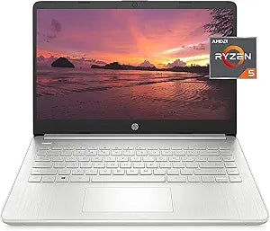 HP 14-FQ100 Ryzen 5 Laptop, FHD Screen, Accessories Bundle — main product image