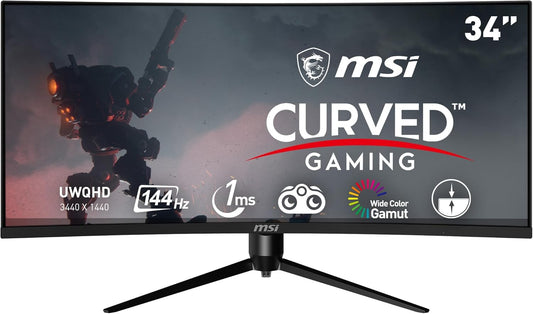 MSI Optix MAG342CQR 34" UWQHD 144Hz Curved Monitor