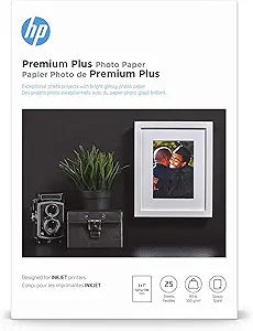 HP 4WN04A Premium Plus 5x7 Glossy Photo Paper