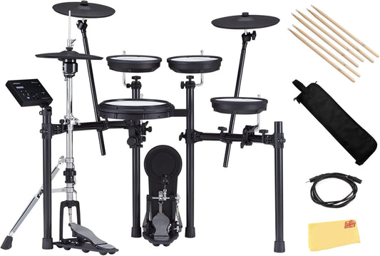 Roland AUS-TD-07KVX V-Drums Electronic Drum Set Bundle