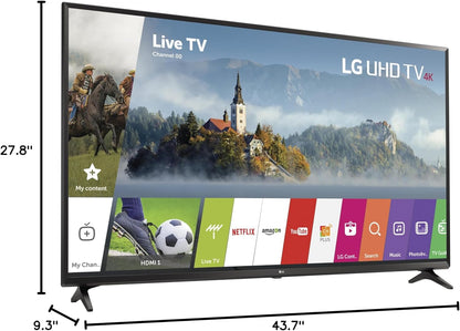 LG 49UJ6300 49-inch 4K Ultra HD Smart LED TV Renewed