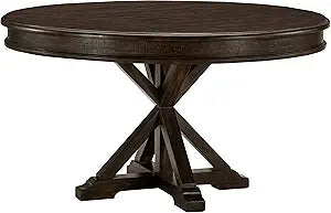 Lexicon 194840132721 Mealla 54-Inch Round Dining Table Charcoal
