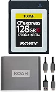 Sony CEBG128J_K4 128GB CFexpress Card & Reader