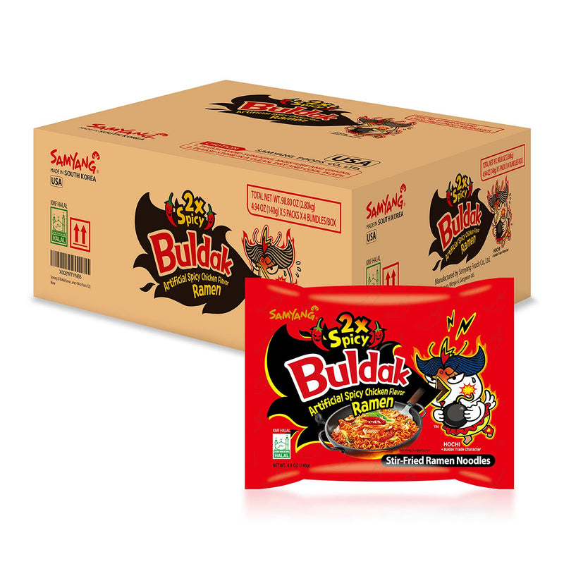 Samyang 2X Buldak Spicy Chicken Ramen 20 Pack — main product image