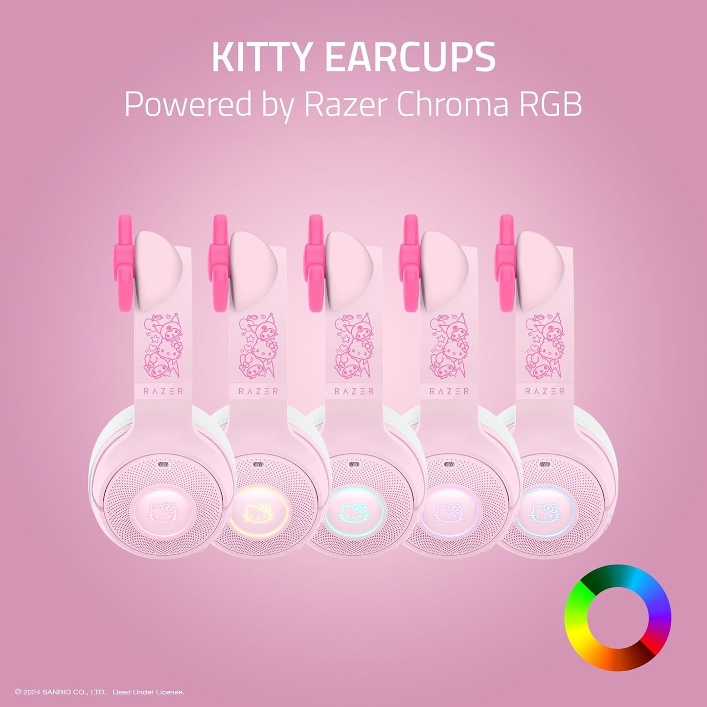 Razer RZ04-04860200-R3M1 Kraken Kitty V2 BT Wireless RGB Headset