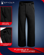 Spyder Snow Men's Insulated Snow Pants - Waterproof Ski Pants