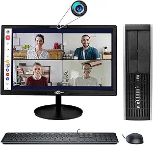 HP Compaq Elite 8200 SFF i5 Desktop 20" Monitor Webcam Renewed
