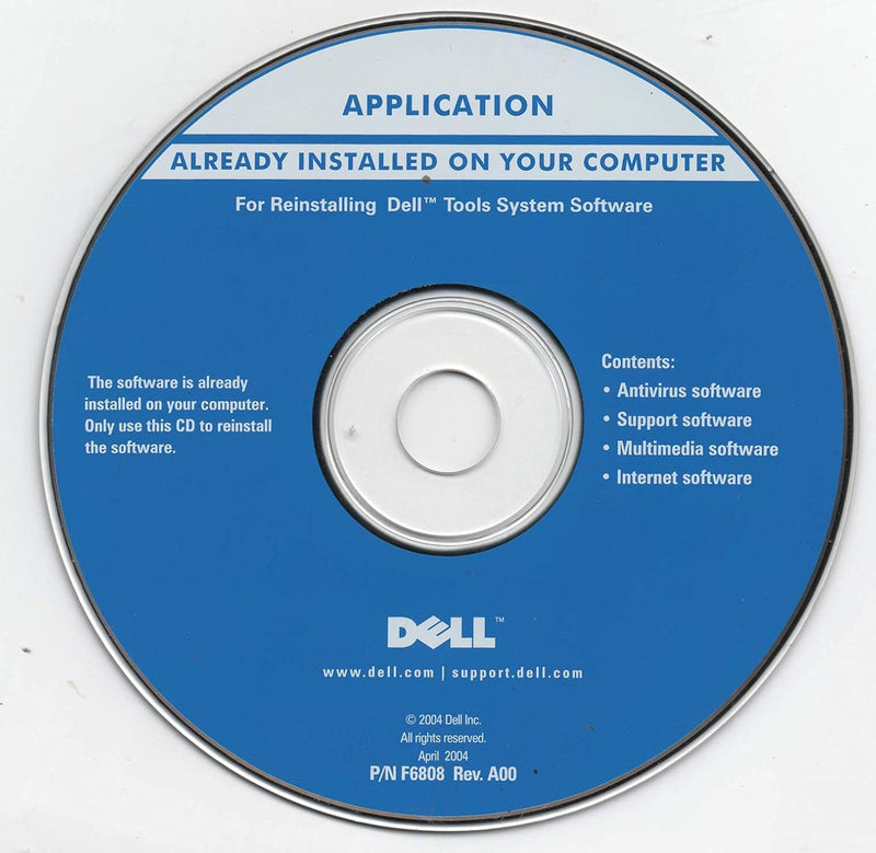 Dell Tools CD Reinstalling Software — main product image