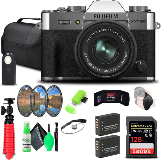 Fujifilm 16759768 X-T30 II Mirrorless Camera 15-45mm Lens Kit