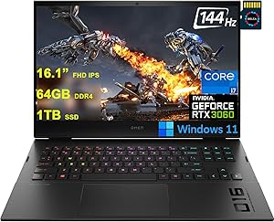 HP Omen 16 Gaming Laptop i7-11800H RTX 3060 144Hz — main product image