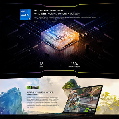 MSI CROSSHAIR1614057 16" 144Hz RTX 4070 Gaming Laptop