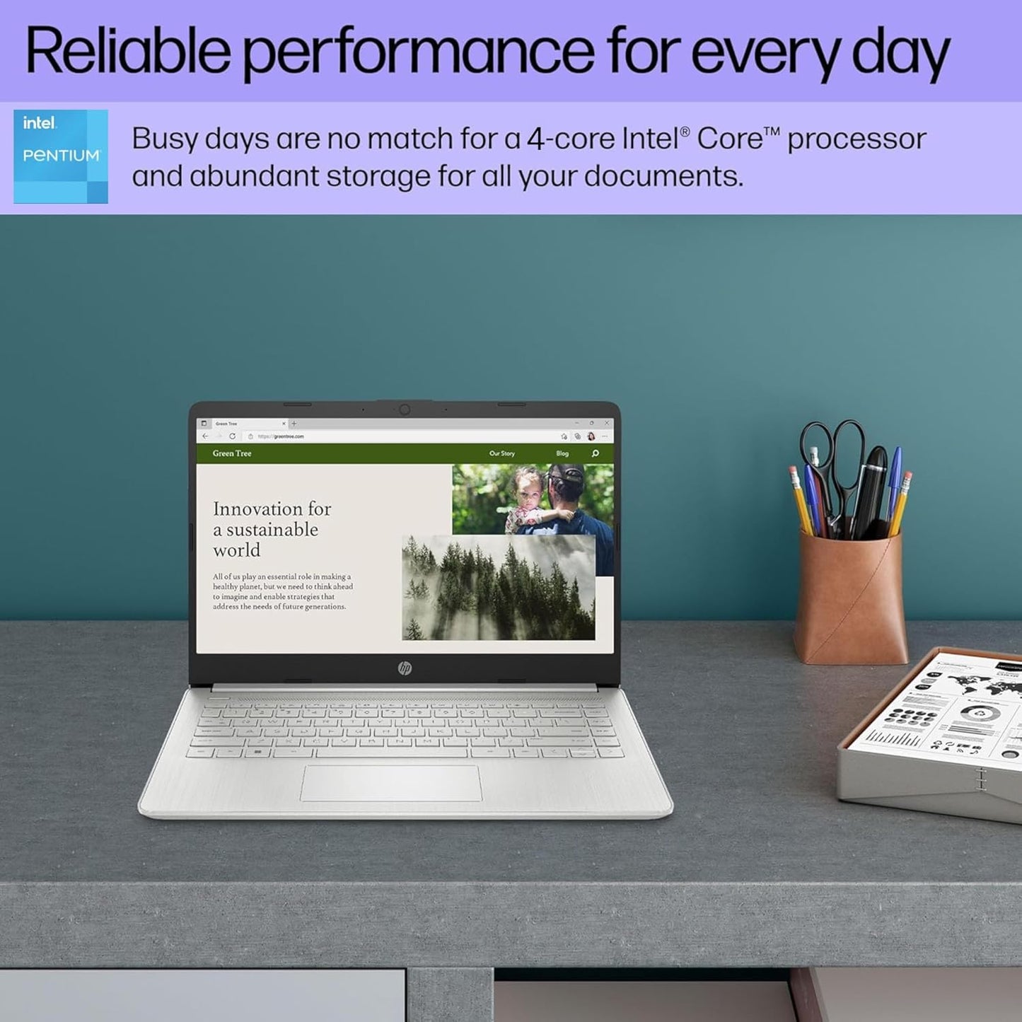HP 14 Everyday i4 Laptop with M365