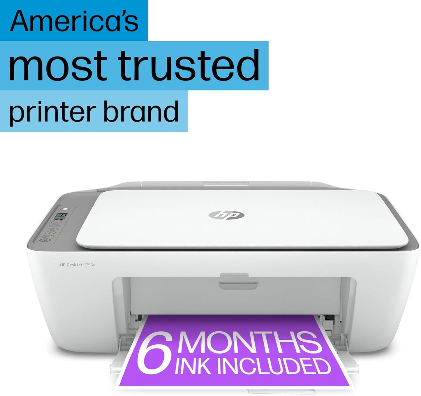 HP DJ 2755e DeskJet Printer: Wireless, Color, Instant Ink