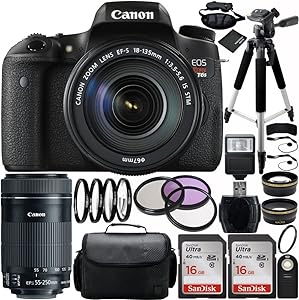 Canon 0020C001 EOS Rebel T6s DSLR Lens Bundle