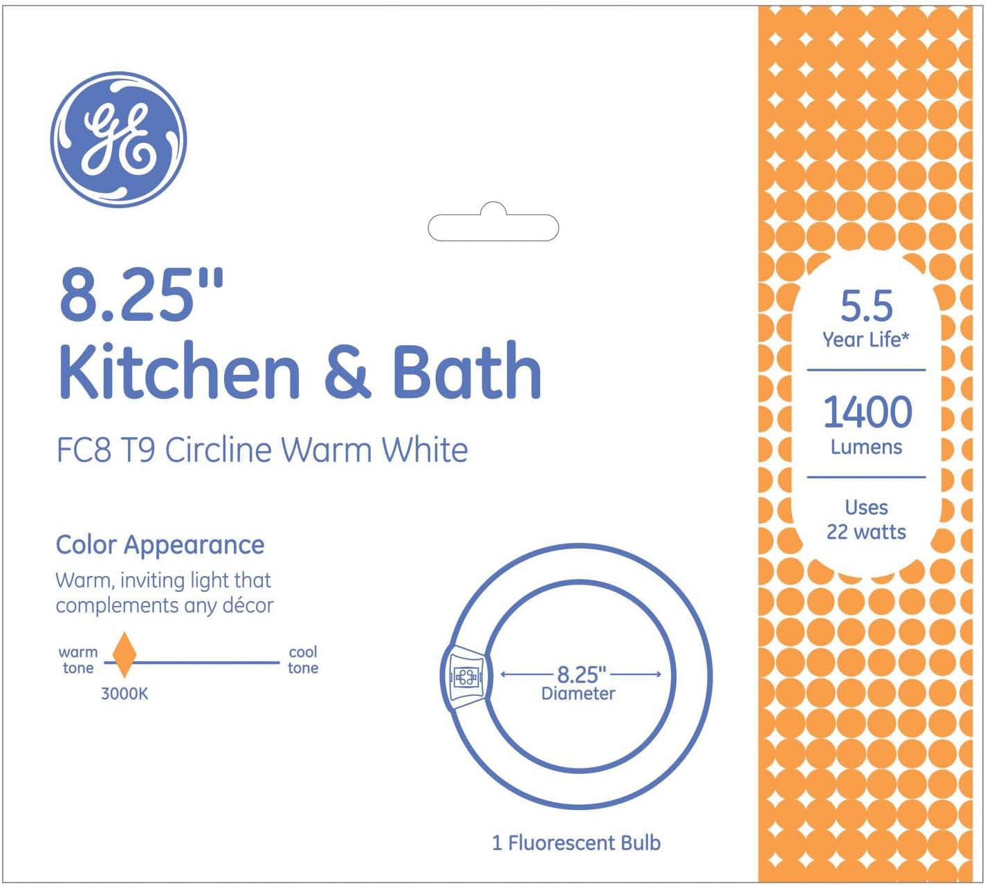 GE 11084 Circline T9 22-Watt Warm Light Bulb