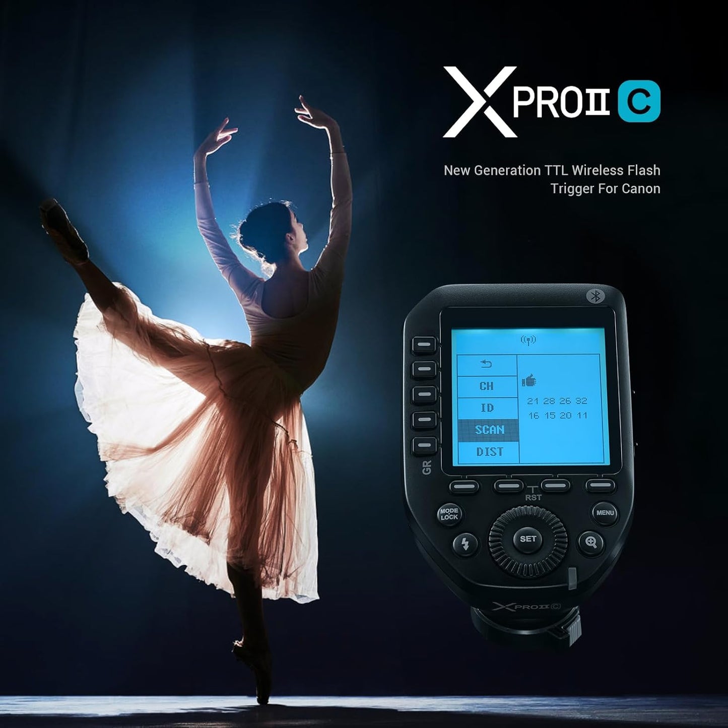 Godox XProII-C TTL Wireless Flash Trigger for Canon
