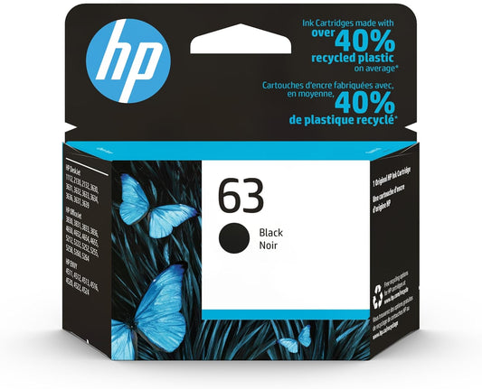 HP F6U62AN#140 63 Black Ink Cartridge Original
