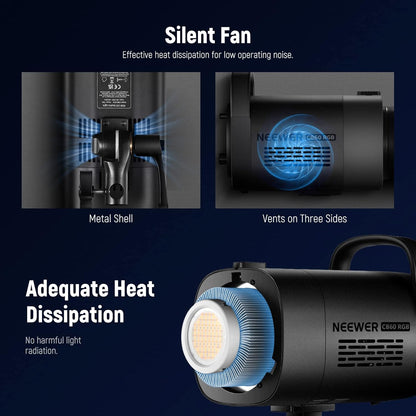 Neewer CB60 RGB 70W LED Video Light Bowens Mount
