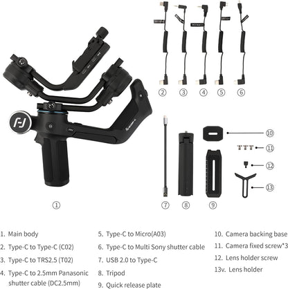 FeiyuTech SCORP-C 3-Axis Gimbal Stabilizer DSLR Mirrorless