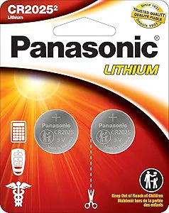 Panasonic CR2025PA/2BL 3V Lithium Coin Cell 2-Pack
