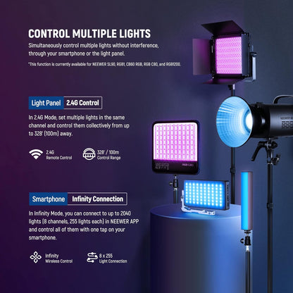 Neewer RGB1200 RGB LED Video Light Panel